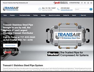Transair Stainless Steel Compressed Air Pipe Sales