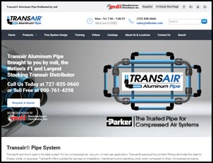 Transair Aluminum Compressed Air Pipe Sales